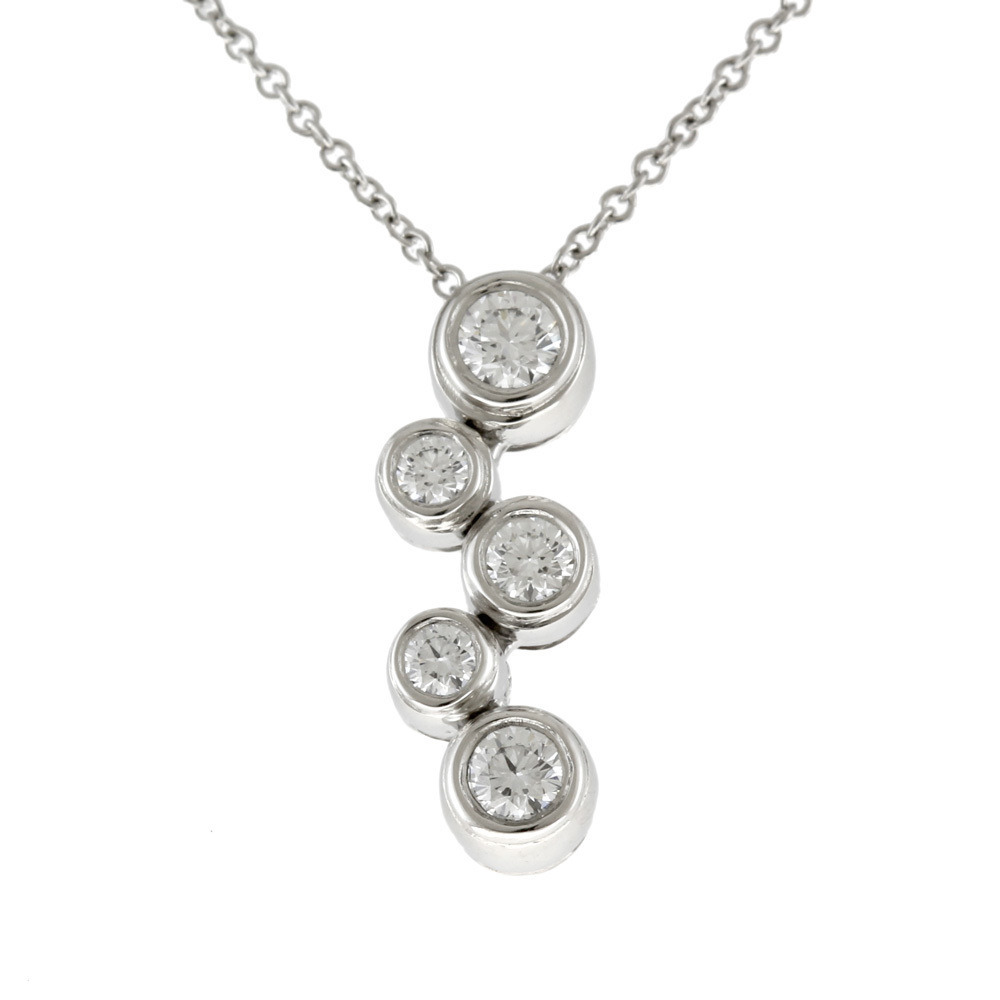 Tiffany & Co. Bubble Necklace Pt950 Platinum Diamond